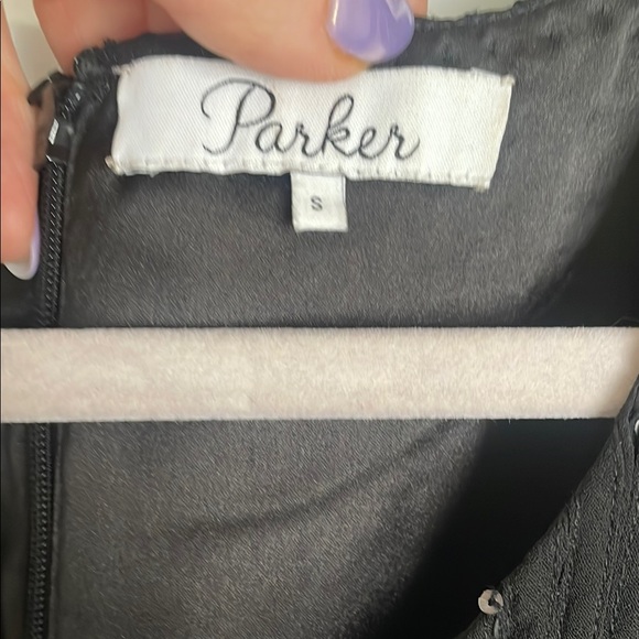 Parker Black Sleeveless Sequin Fringe Mini Dress - Picture 2 of 6